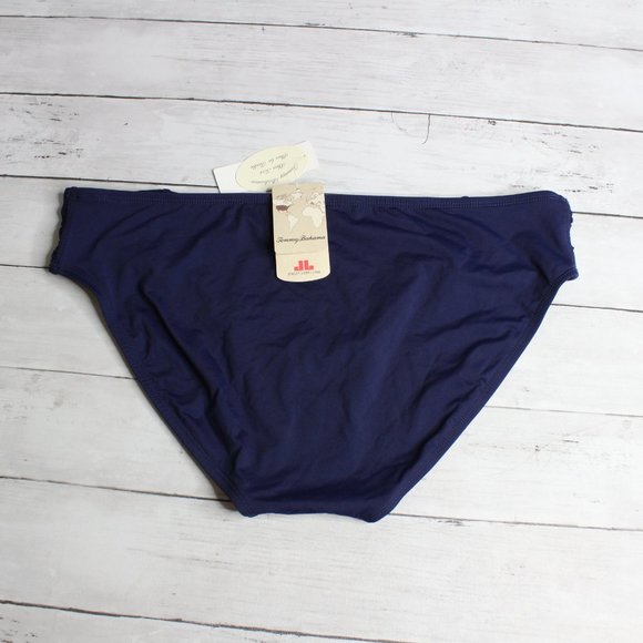 Tommy Bahama Swimwear Women's Bikini Swim Bottoms Plus Size 1X Navy Blue - Picture 5 of 5
